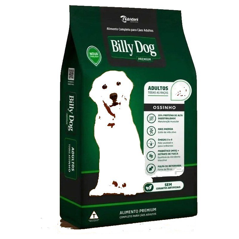 BILLY DOG CARNE E OSSINHOS 15KG