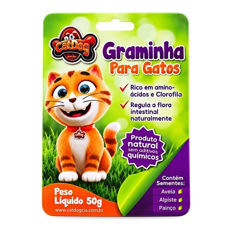 CATDOG & CIA. GRAMINHA PARA GATOS 50G