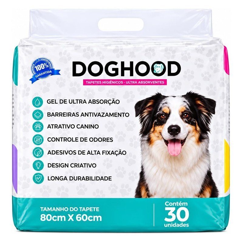 DOGHOOD TAPETES ULTRA ABSORVENTES 80X60 30 UN