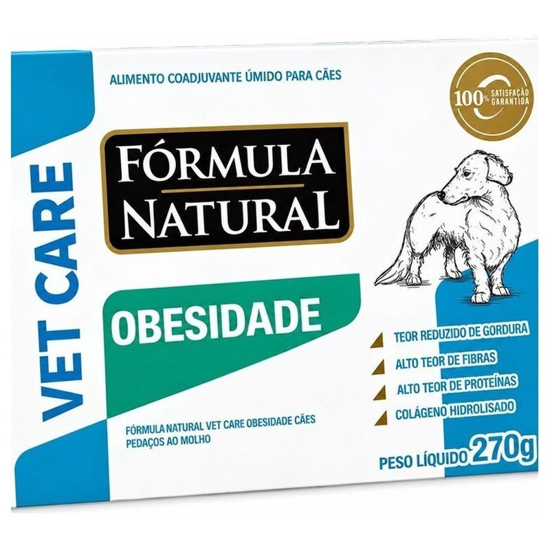 F&Oacute;RMULA NATURAL VET CARE OBESIDADE C&Atilde;ES 270G