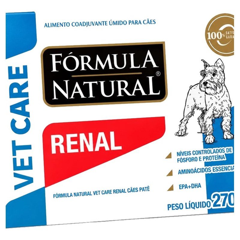 F&Oacute;RMULA NATURAL VET CARE RENAL C&Atilde;ES 270G