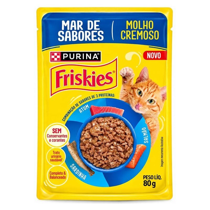FRISKIES SACH&Ecirc; MAR DE SABORES MOLHO CREMOSO 85G