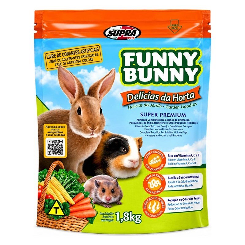 FUNNY BUNNY DELÍCIAS DA HORTA 1,8KG