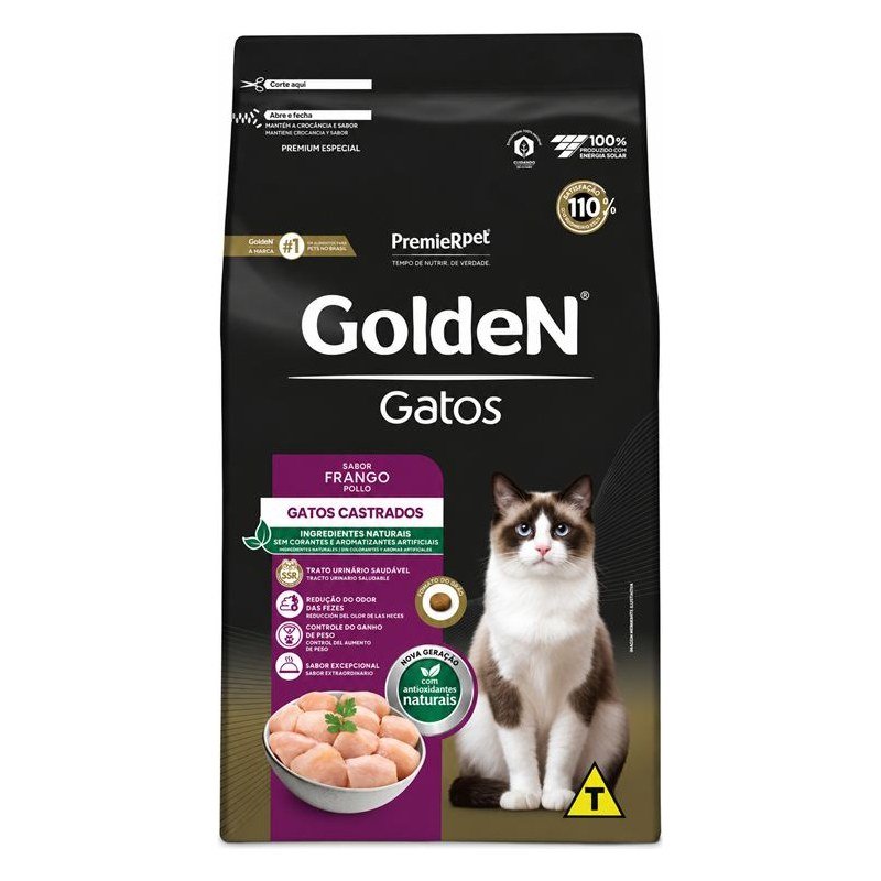 GOLDEN GASTOS FRANGO CASTRADOS 3KG