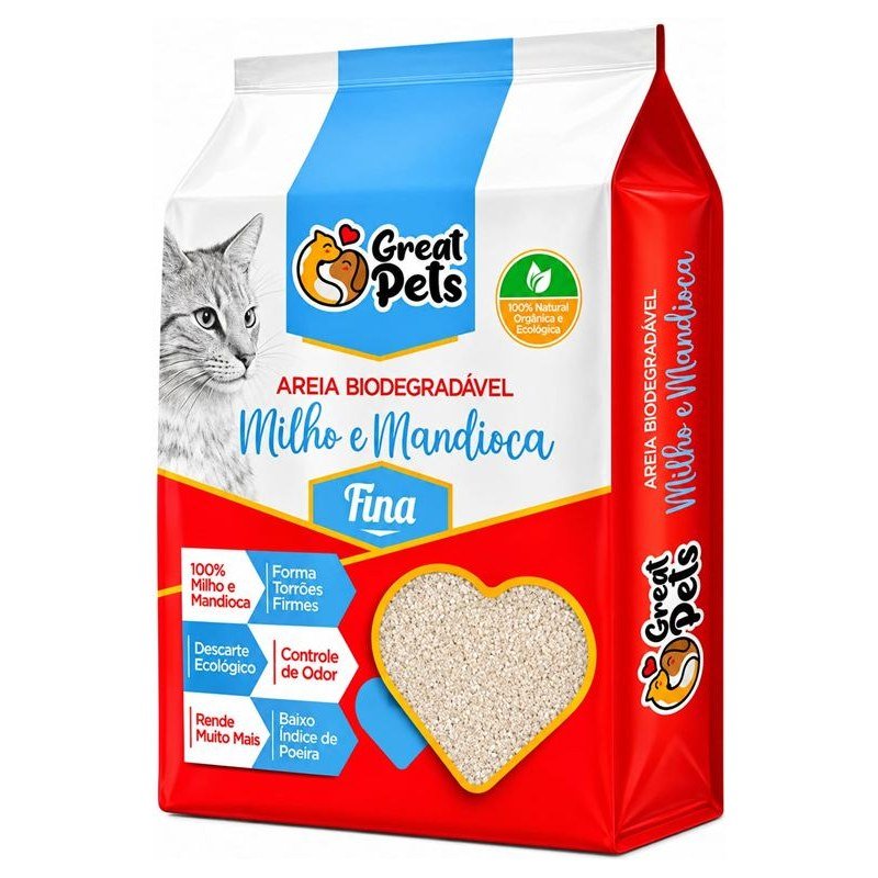 GREAT PETS MILHO E MANDIOCA FINA 2KG
