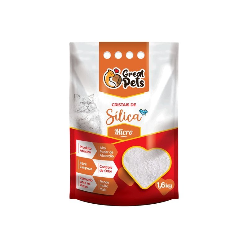 GREAT PETS CRISTAIS DE SÍLICA MICRO 1,6KG