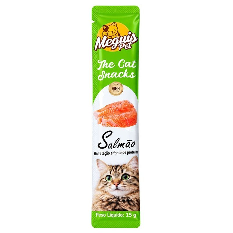 MEGUIS PET THE CAT SNACKS SALM&Atilde;O 15G