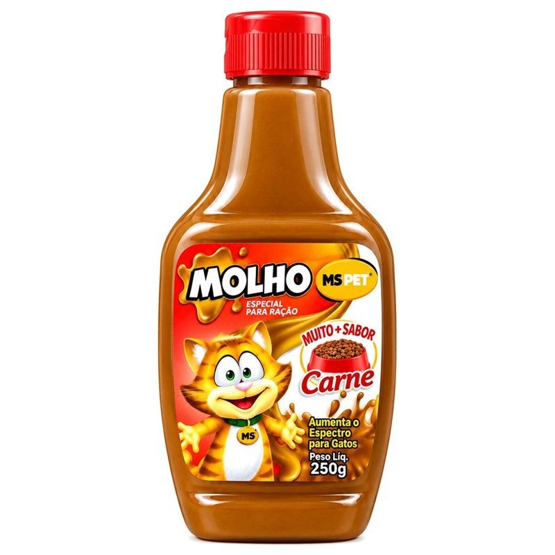 MS PET MOLHO ESPECIAL PARA RA&Ccedil;&Atilde;O GATOS CARNE 250G