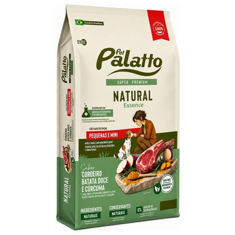 Palatto Natural Essence Livre de Transgênicos Raças Pequenas 10kg