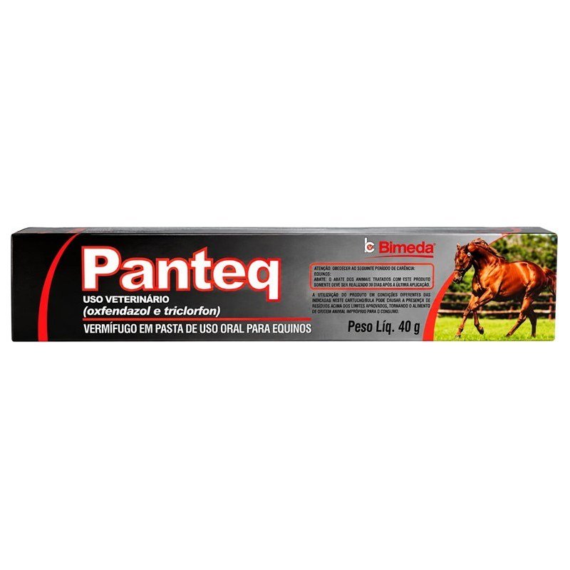 PANTEQ OXFENDAZOL E TRICLORFON EQUINOS 40G