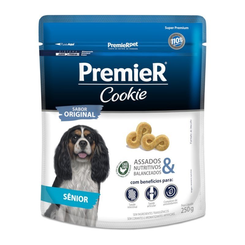 PREMIER COOKIE S&Ecirc;NIOR SABOR ORIGINAL 250G