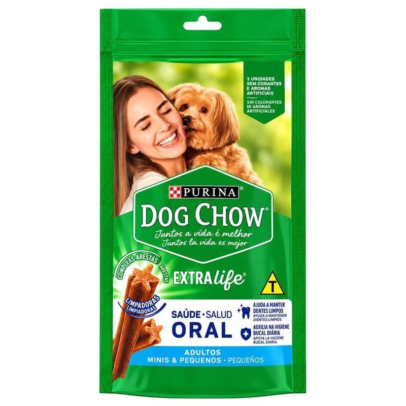 DOG CHOW EXTRA LIFE SAÚDE ORAL MINIS & PEQUENOS 45G