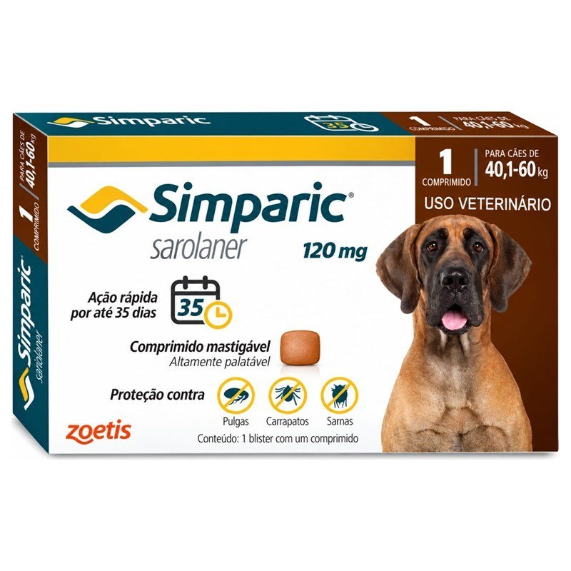 SIMPARIC SAROLANER 120MG C&Atilde;ES 40,1 A 60KG