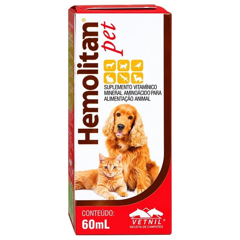 HEMOLITAN PET SOLU&Ccedil;&Atilde;O 60ML