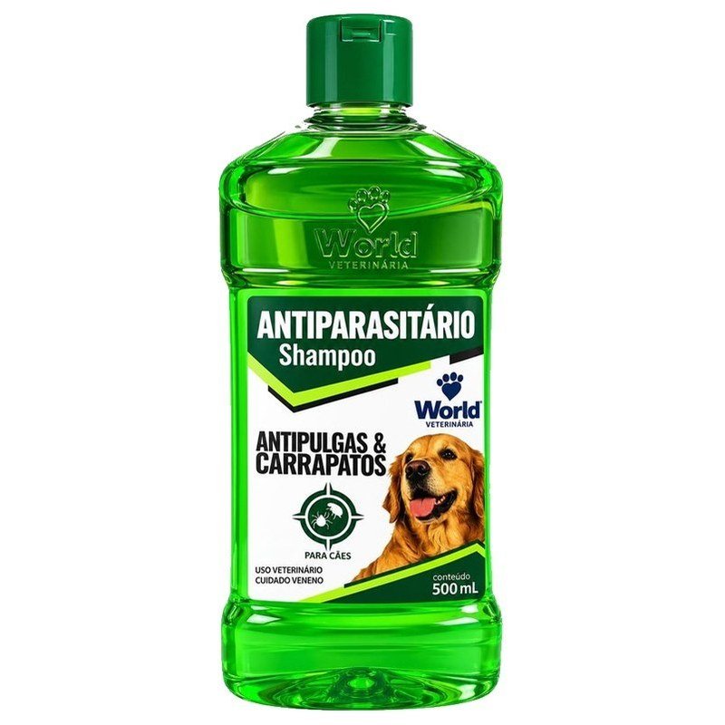 WORLD VETERIN&Aacute;RIA SHAMPOO ANTIPARASIT&Aacute;RIO 500ML
